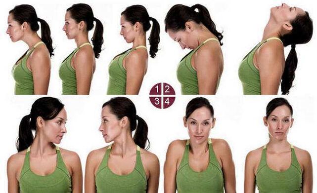 vaje za cervikalno osteohondrozo primer 1