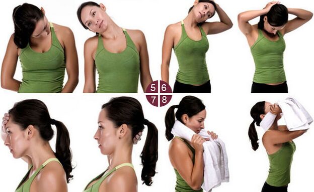 vaje za cervikalno osteohondrozo primer 2